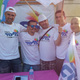Amir Ohana, left, during a Pride event in Be’er Sheva, Israel in 2015.